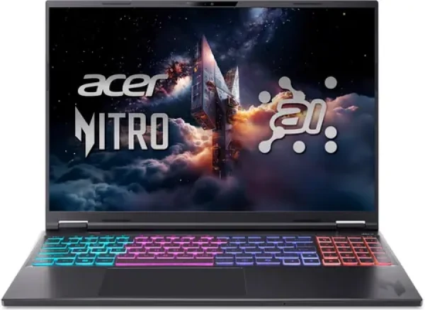 Acer Nitro 16 AI / Herní notebook / AMD Ryzen AI 7 350 / 16" WUXGA 180Hz / 16GB / 1TB SSD / RTX 5050 / bez OS (NH.QWPEP.007)
