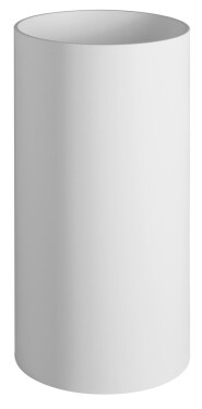 SAPHO - ALTONA umyvadlo volně stojící, litý mramor, průměr 43,5x85cm, bílá mat AT435
