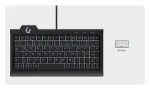 Keysonic KSK-3010ELC černá / Mini klávesnice / USB / QWERTZ DE / 78 kláves / Podsvícení LED (60962)