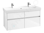 VILLEROY & BOCH - Collaro Umyvadlová skříňka, 1154x546x444 mm, 4 zásuvky, Glossy White C01200DH