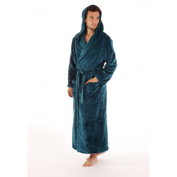 Unisex župan s kapucí Siena 3156 Petrolejová - Vestis petrolejová XXL