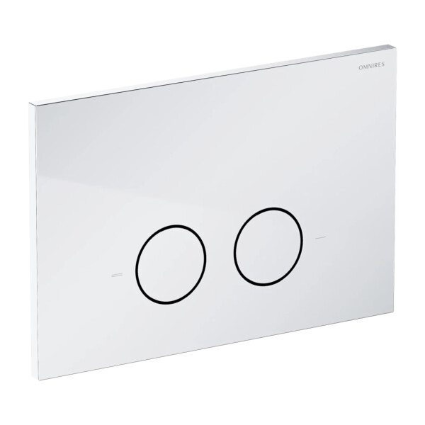 OMNIRES - STEEL-R45 splachovací tlačítko z nerezové oceli, chrom lesk ST45PS1CR