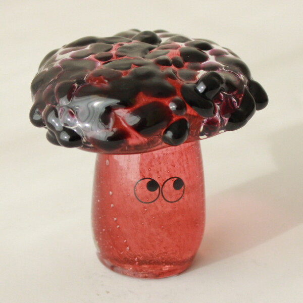 Studio Arhoj Skleněná figurka Crystal Blob Lava Shroom, oranžová barva, sklo