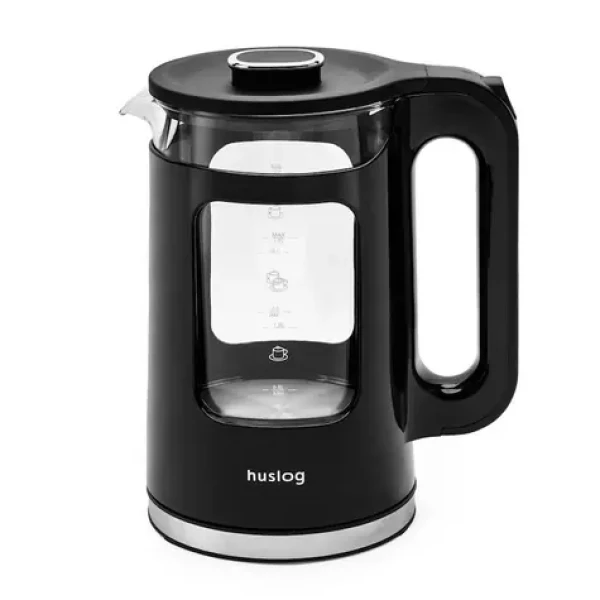 Huslog Rychlovarná konvice sklo-plast černá / 2200W / 1.7 L (MVKX05XXHUSGL)