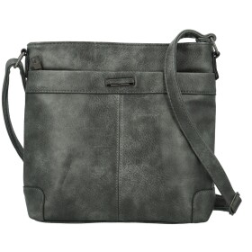 Trendy dámská koženková crossbody kabelka Neira, tmavě šedá