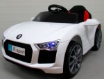 Mamido Elektrické autíčko Cabrio B4 eko-kůže bílé