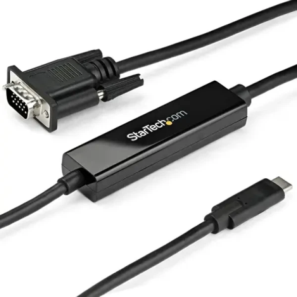 StarTech kabel USB-C na VGA černá / 1920x1200 / 1080p / 1m (CDP2VGAMM1MB)