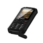 EVOLVEO StrongPhone Q1, vodotěsný odolný Dual SIM telefon, černý