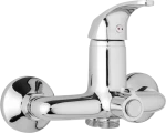 JB Sanitary Nástěnná umyvadlová a sprchová baterie SLIM, 150 mm, otočný přepínač v těle, bez ramínka A00 39 00