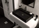 DEANTE - Correo černá - Granitová sprchová vanička, obdélníková, 100x80 cm KQR_N46B