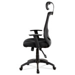 Kancelářská židle, synchronní mechanismus, černá síťovina, KA-A186 BK