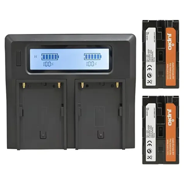 JUPIO NP-F970 / Sada 2x akumulátor a nabíječka / 6000 mAh / pro Sony (JPL0970)