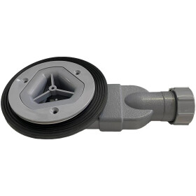 CERANO - Sifon sprchové vaničky - slim - 90mm - DN40 - šedá CER-481435