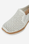 Polobotky Rieker N4251-80 Přírodní kůže (useň) - Lícová