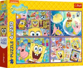 TREFL Puzzle Šílený svět Spongeboba
