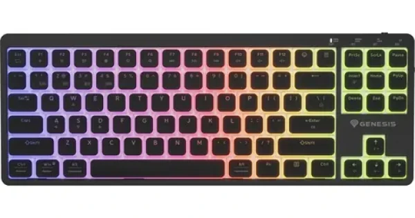 Genesis Thor 430 TKL Outemu Silent Low-profile černá / Herní bezdrátová klávesnice / Mechanická / Podsvícená (NKG-2346)