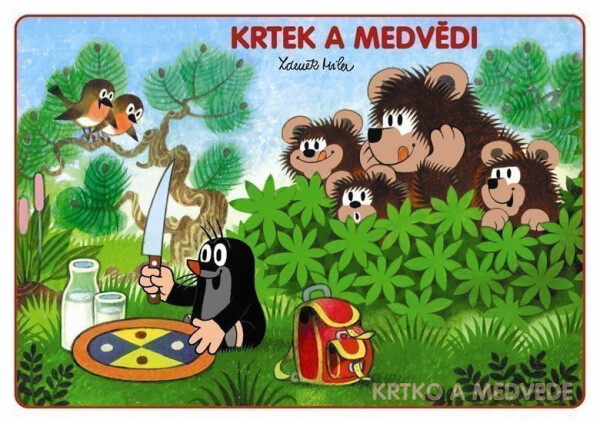 Krtek a medvědi - Omalovánky A5 - Zdeněk Miler