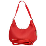 Stylová dámská koženková kabelka na rameno Agatha, červená