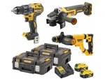 DeWalt DCK327P2T / Aku sada DeWalt DCD791 + DCG405 + DCH263 / 2x Aku 5.0 Ah / 2x Kufr / nabíječka (DCK327P2T)