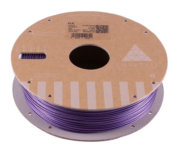 PLA filament třpytivý fialový Glitter Violet 1,75 mm Smartfil 1 kg