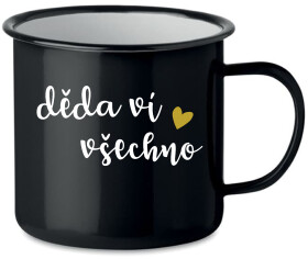 DĚDA VÍ VŠECHNO - černý plecháček 350 ml