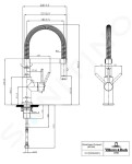 VILLEROY & BOCH - Steel Expert Compact Dřezová baterie s flexibilním ramenem a sprškou, matná černá 92730006