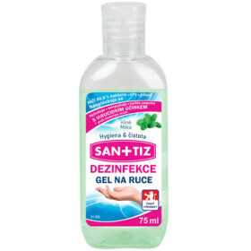 Sanitiz dezinfekční gel na ruce parfém máta obsahuje Aloe Vera 75 ml