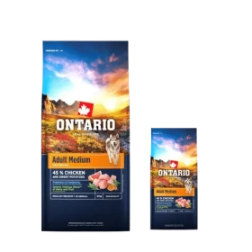 Ontario Adult Medium Lamb Brown Rice 2x12kg + Barel ZDARMA / Granule pro dospělé psy