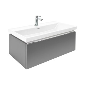 Koupelnová skříňka s umyvadlem a baterií SAT Feel 80x30x44,8 cm antracit mat SATFEEL80ANTU4BA SATFEEL80ANTU4BA
