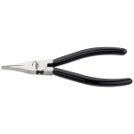 Knipex 26 26 200 T Půlkulaté kleště s břity VDE s připevňovacím okem 200mm / úzké ploché kleště /40° / délka čelistí:73m (26 26 200 T)