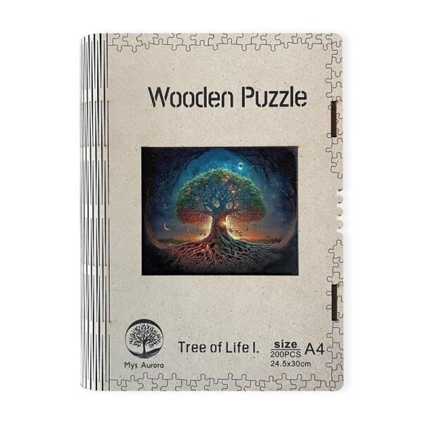 Dřevěné puzzle/Strom života I A4 - EPEE
