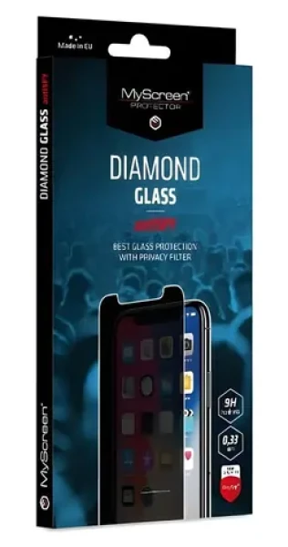 MyScreen Diamond Glass AntiSpy Apple iPhone 13 Pro Max / Ochranné sklo / Antišpionážní / Tvrzenost 9H (MD5816TGPR)