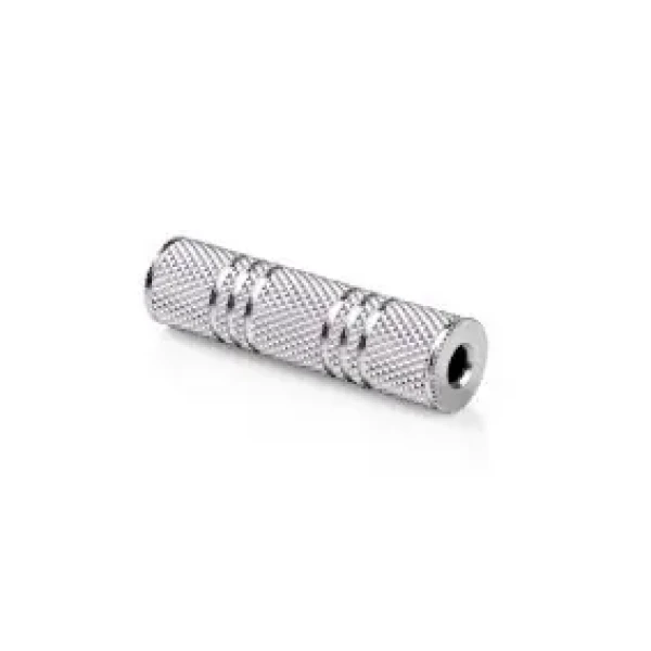 Nedis Stereo audio adaptér jack 3.5 mm (F) - jack 3.5 mm (F) stříbrná / poniklované (CAGB22950ME)