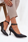 Dámské lodičky s páskem 2752 černé - Sweet Shoes 39