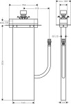 HANSGROHE - sBox Těleso pro montáž na okraj vany nebo na sokl 13560180