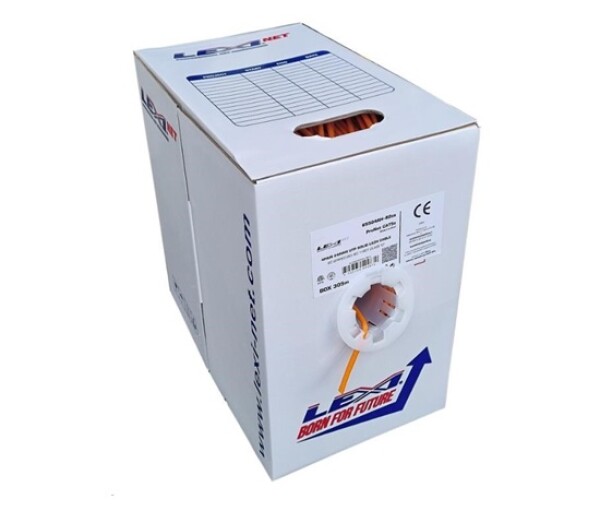 UTP kabel LEXI-Net Cat5E, drát, LS0H B2ca-s1a,d0,a1, oranžový, 305m, box EDF_10102796