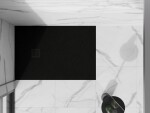 MEXEN/S - Stone+ obdélníková sprchová vanička 140 x 90, černá, mřížka černá 44709014-B