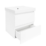 Koupelnová skříňka s umyvadlem SAT B-Way 59x50x45 cm bílá lesk BWAY260WU1BI BWAY260WU1BI