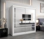 Šatní skříň Abi Ro2 Barva korpusu: Dub Sonoma, Rozměry: 250 cm, Dveře: Černá