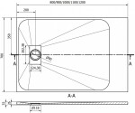 MEXEN - Hugo vanička obdélníková SMC 110 x 70, šedá 42617011