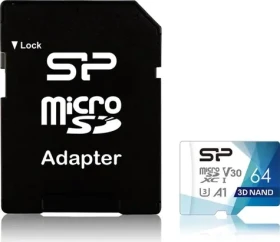 Silicon Power Superior Pro micro SDXC 64GB + adaptér / Class 10 / UHS-I U3 / V30 (SP064GBSTXDU3V20AB)