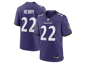 Nike Dres Derrick Henry #22 Baltimore Ravens NFL Game Purple Velikost: 5XL