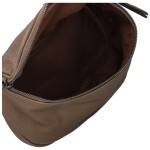 Stylová dámská koženková kabelko-ledvinka Ergitta Newa, tmavě béžová