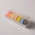 Cake star Krabička na makronky bílá na 6ks 16x5x5cm