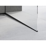 MEXEN - Line-B spádová lišta pro sklo 120 cm pravá, černá 187004120R