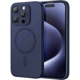 ESR Cloud Soft HaloLock Case zadní kryt na mobil Apple iPhone 15 Pro Max tmavě modrá Kompatibilní s MagSafe