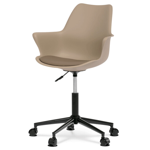 Kancelářská židle, výškově nastavitelná, béžová, plast, KA-J772 CAP