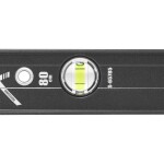 Vodováha hliníková frézovaná, třílibelová, 80 cm / 0°, 45°, 90°, STALCO PERFECT