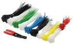 LogiLink sada stahovacích pásek mix barev / Stahovací pásky / 600 ks / 5 délek / Nylon (KAB0019)
