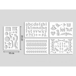 Dekorativní popisovače PILOT Pintor M, sada 3ks + deco šablony